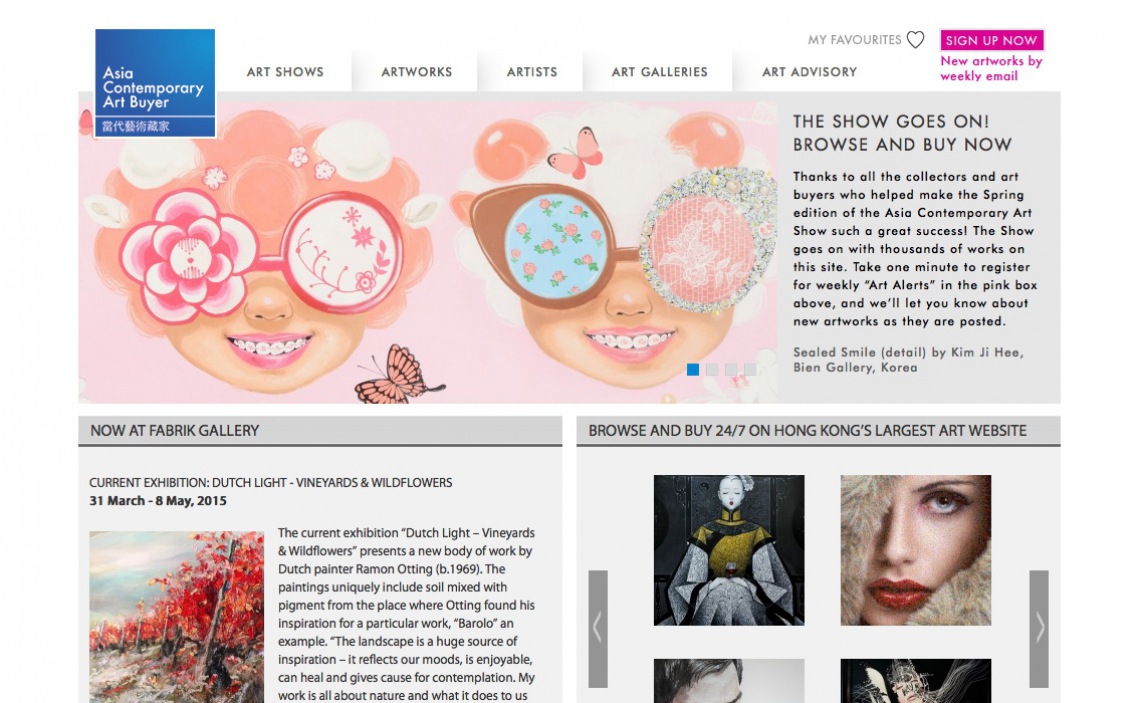 Asia Contemporary Art Website designer